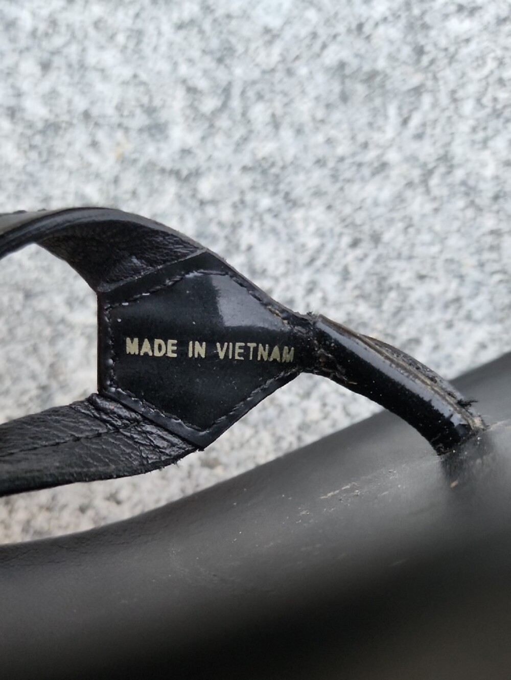 Prada Black Patent Leather Cork Wedge Thong Sandals - Picture 11 of 15